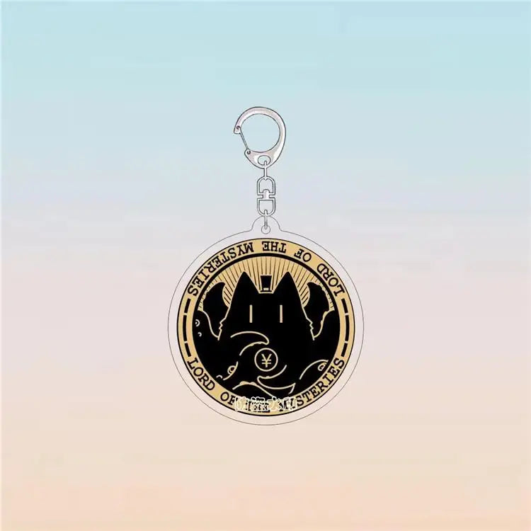 Lord of the Mysteries Coin Keychain – Lucky Cat Acrylic Keyring