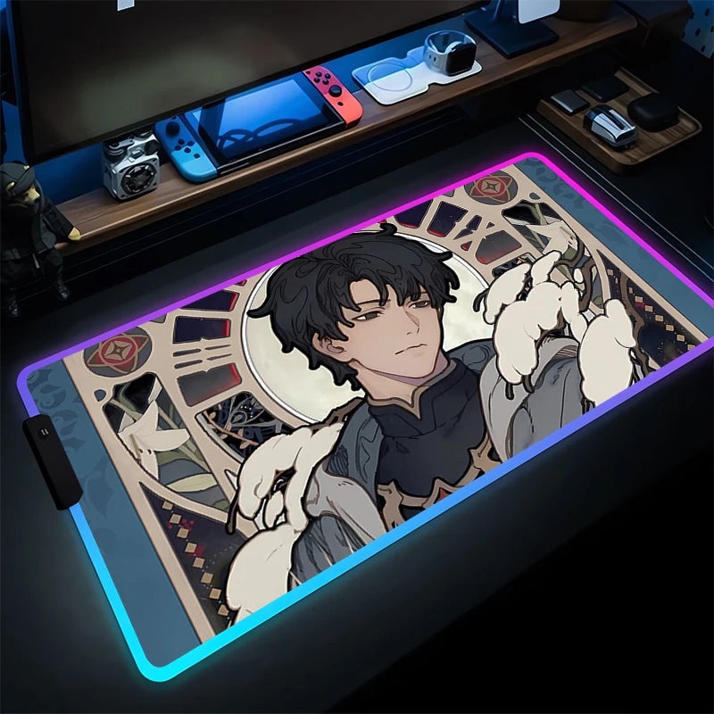 Lord of the Mysteries RGB Gaming Mouse Pad – The Silent Guardian