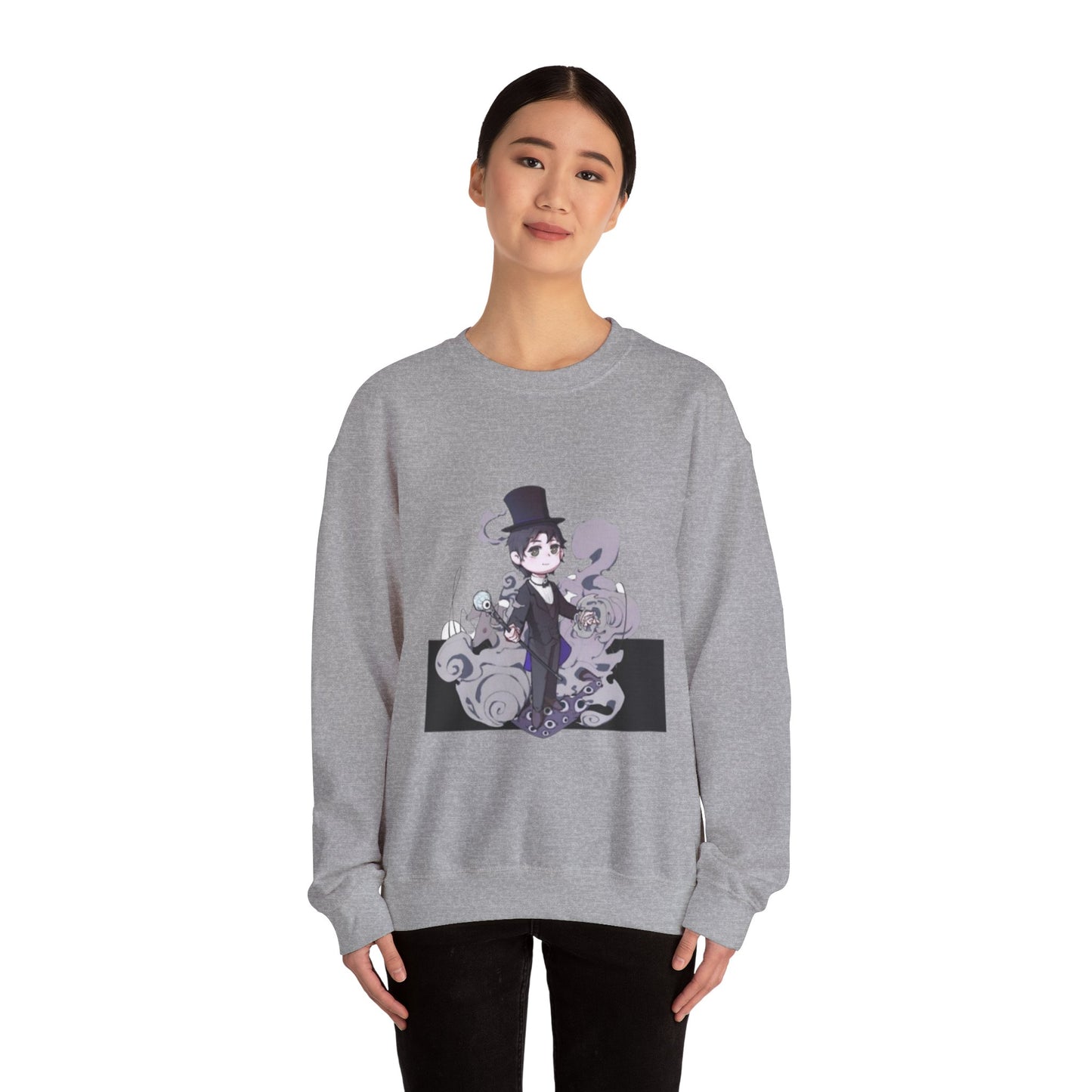 Anime Lord of Mysteries Klein Moretti Chibi Magician Gray Sweatshirt