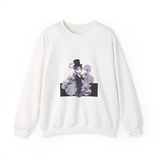 Anime Lord of Mysteries Klein Moretti Chibi Magician White Sweatshirt