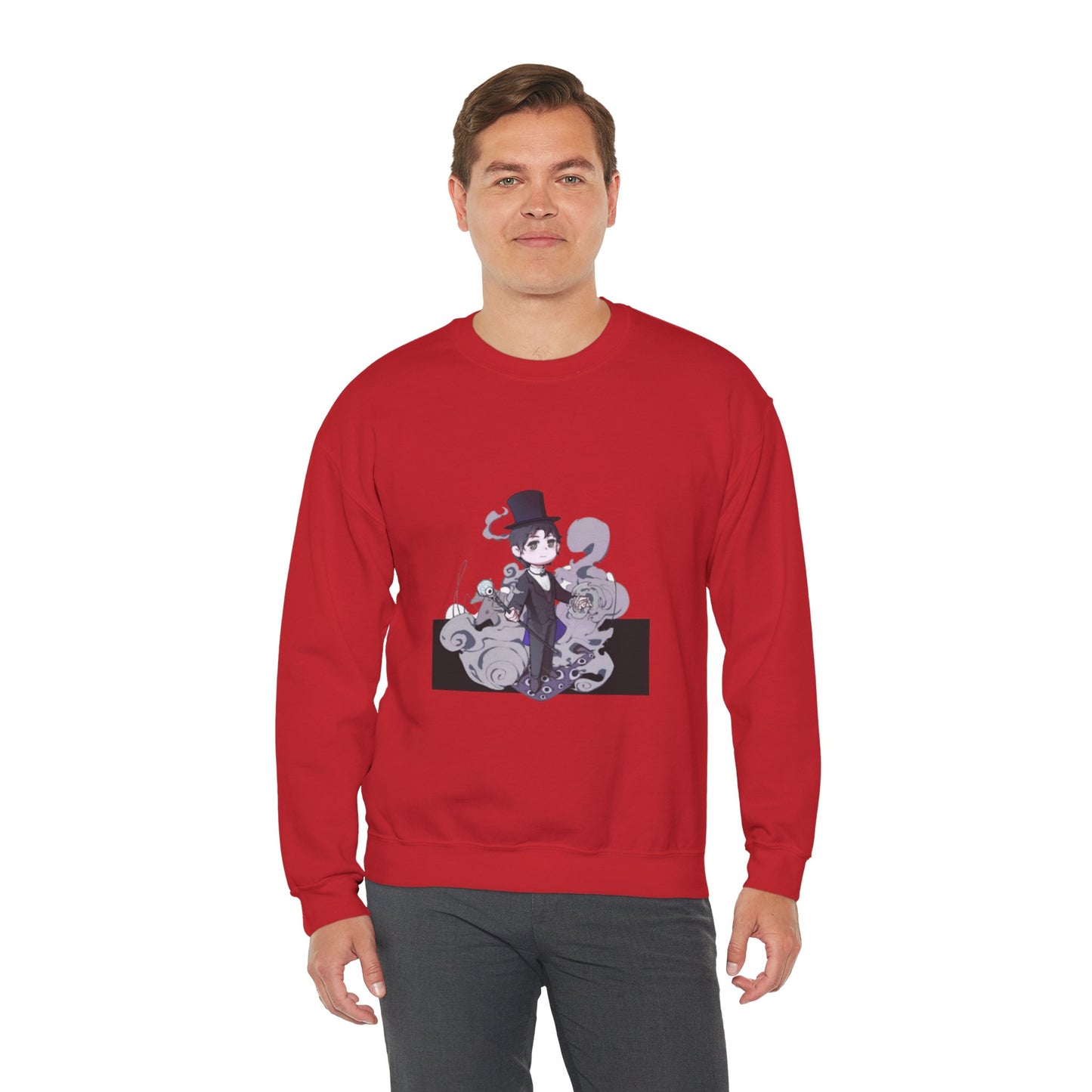 Anime Lord of Mysteries Klein Moretti Chibi Magician Red Sweatshirt