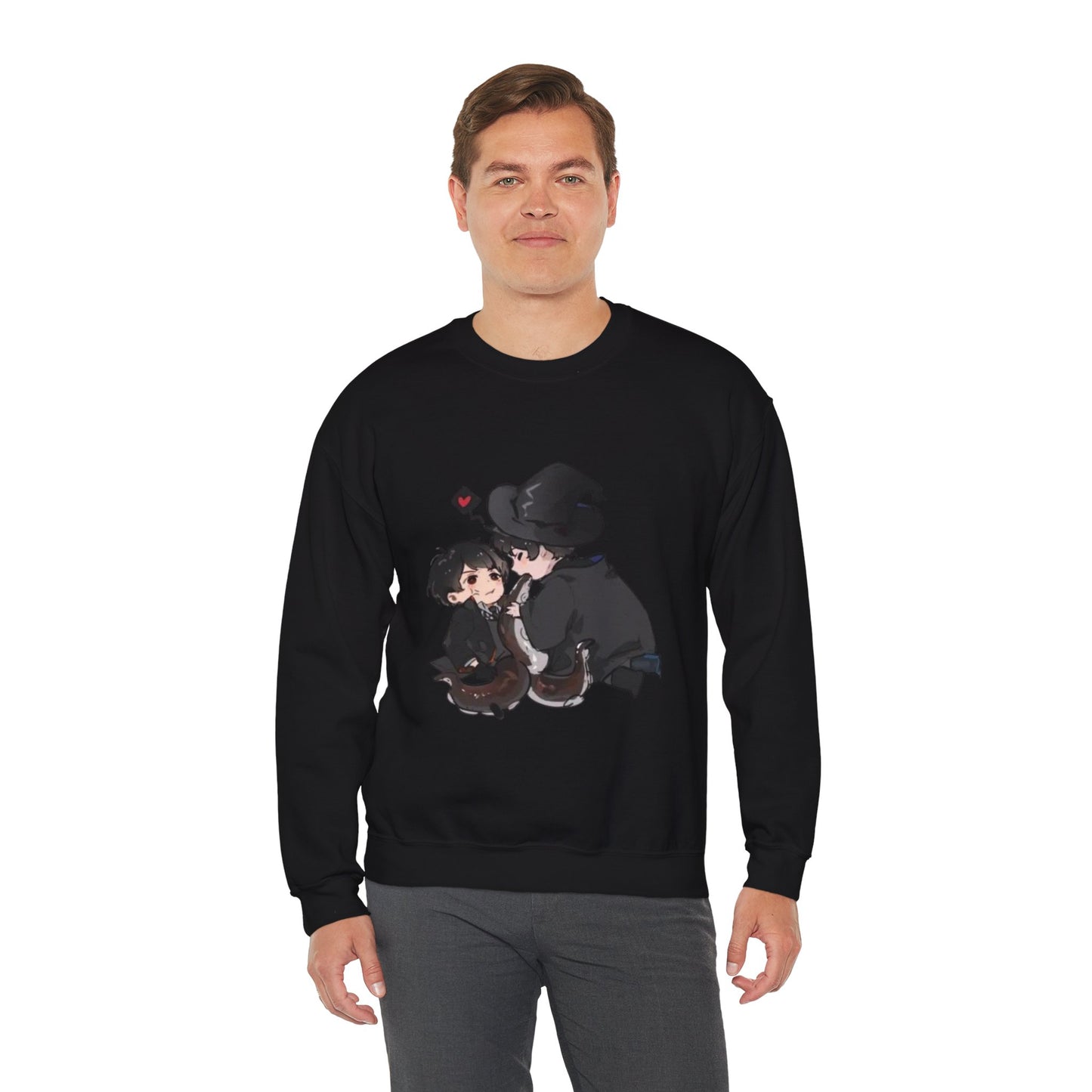 Anime Lord of Mysteries Chibi Duo Black Sweatshirt