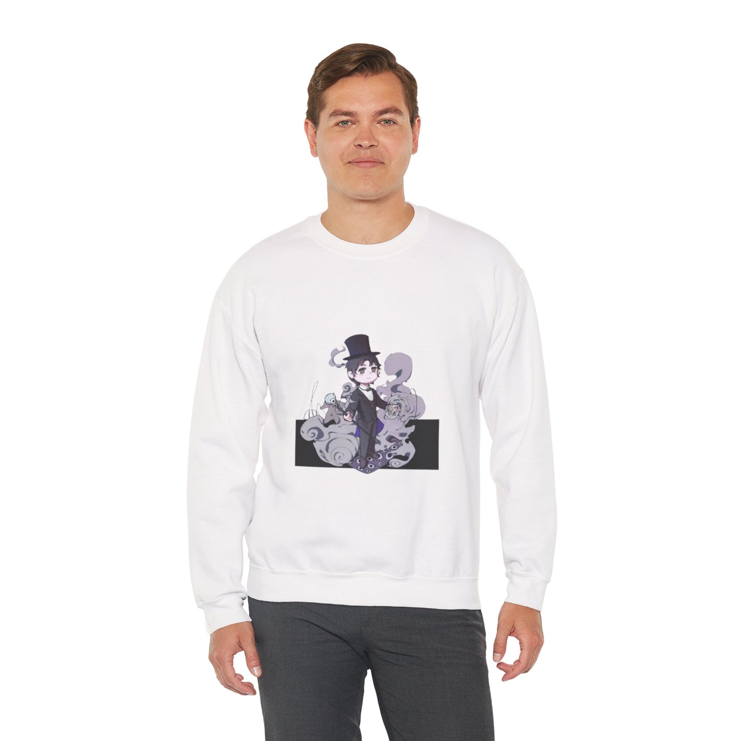 Anime Lord of Mysteries Klein Moretti Chibi Magician White Sweatshirt