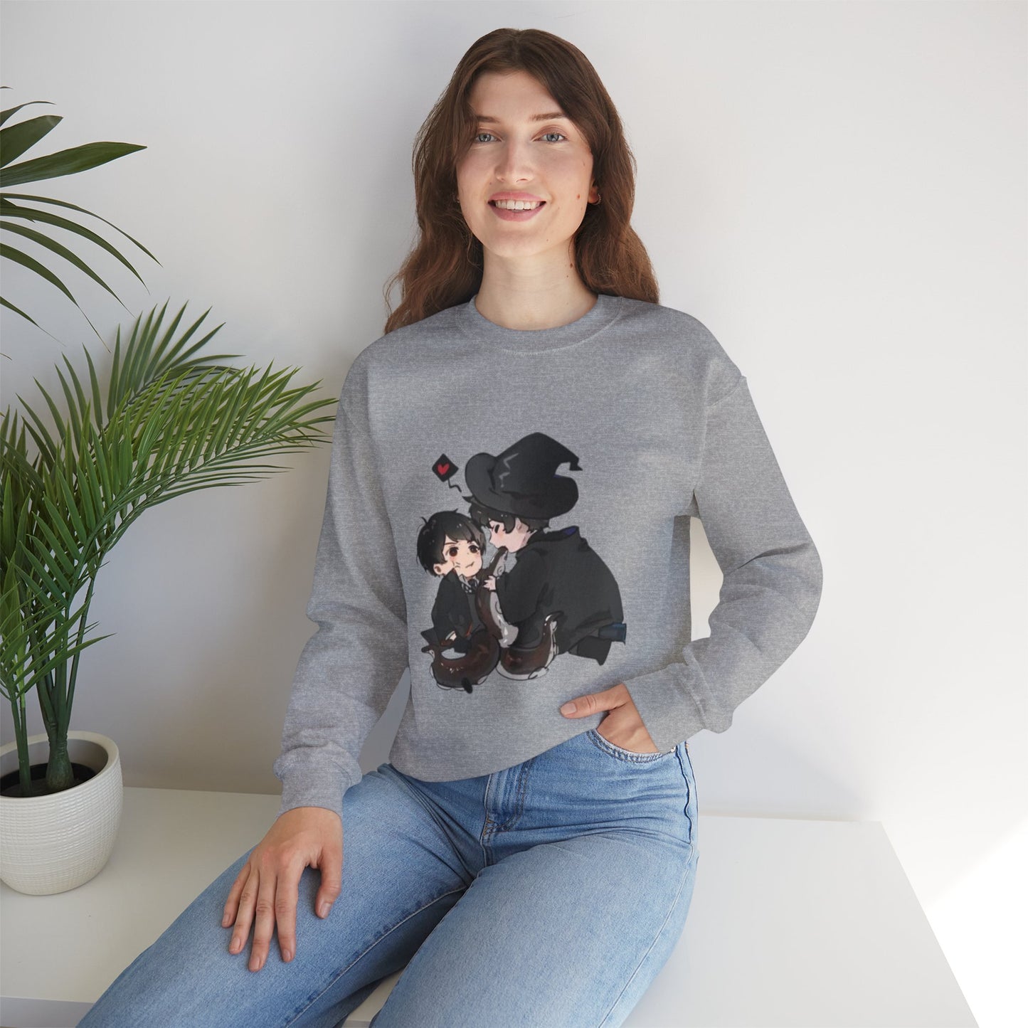 Anime Lord of Mysteries Chibi Duo Gray Sweatshirt