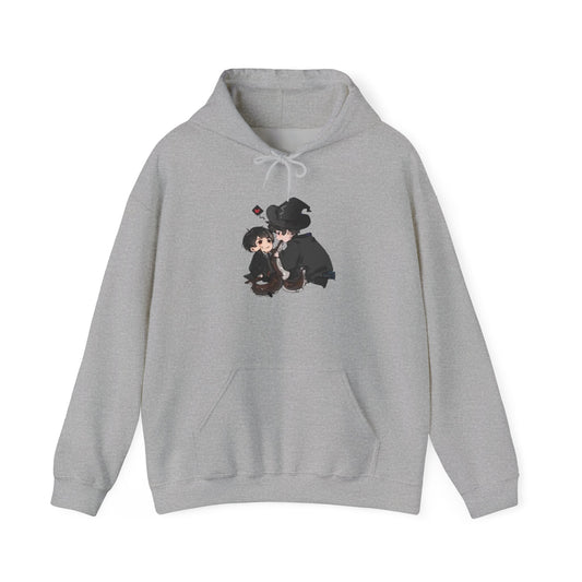 Anime Lord of Mysteries Chibi Duo Gray Hoodie
