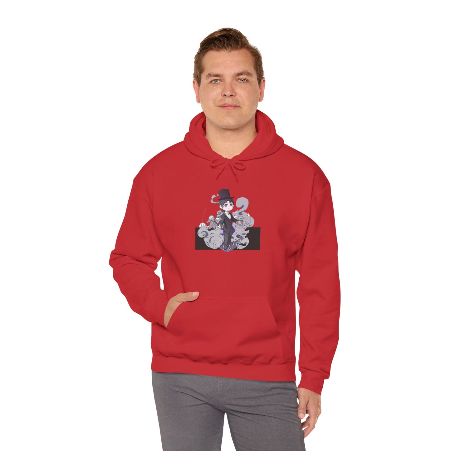 Anime Lord of Mysteries Klein Moretti Chibi Magician Red Hoodie