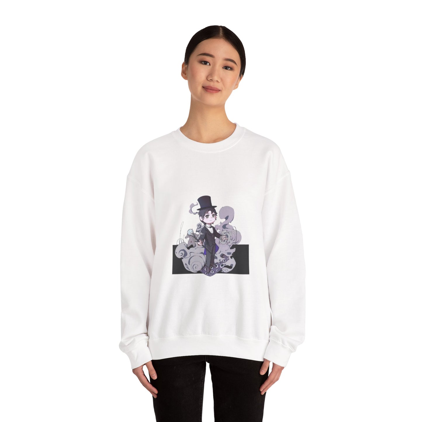 Anime Lord of Mysteries Klein Moretti Chibi Magician White Sweatshirt