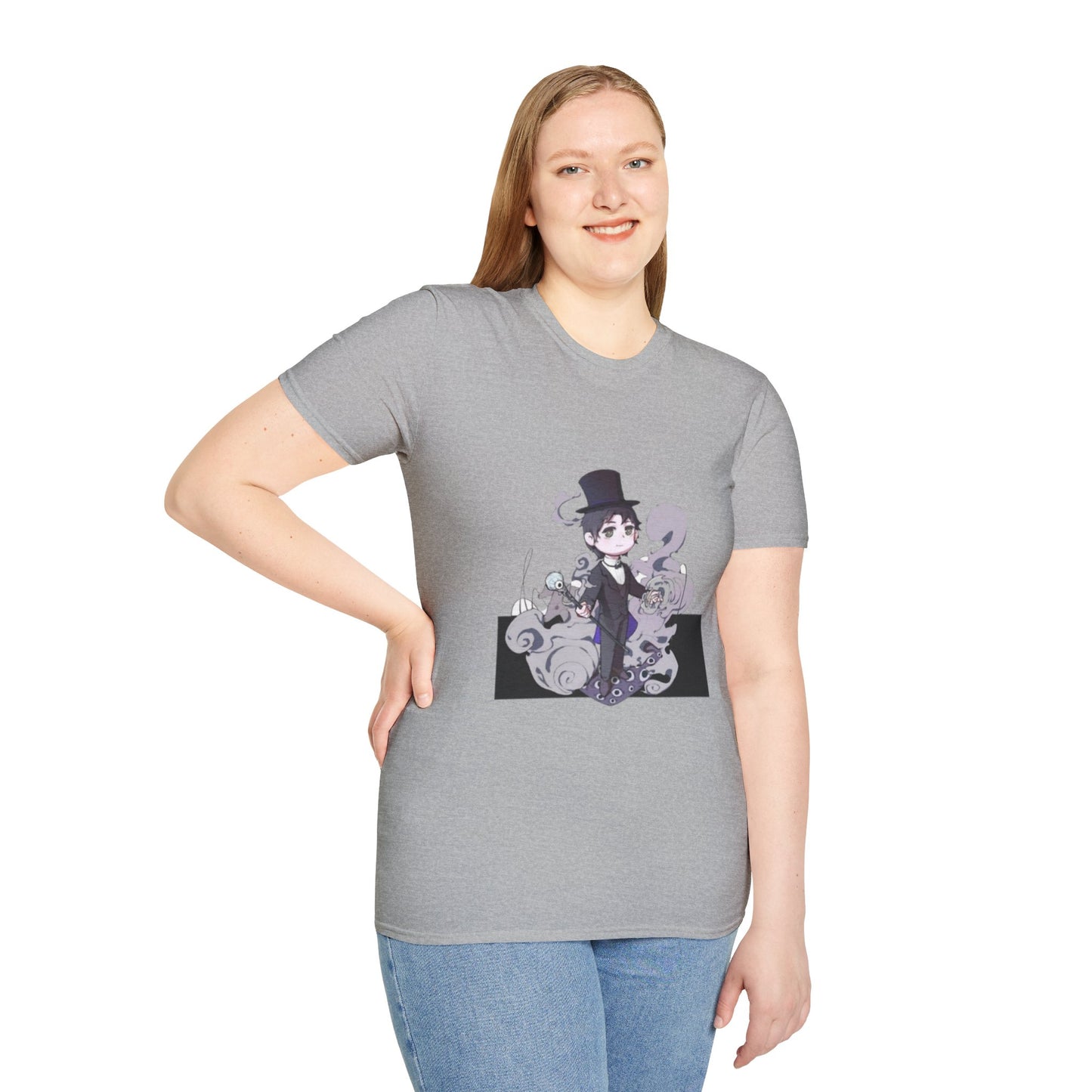 Anime Lord of Mysteries Klein Moretti Chibi Magician Gray T-Shirt