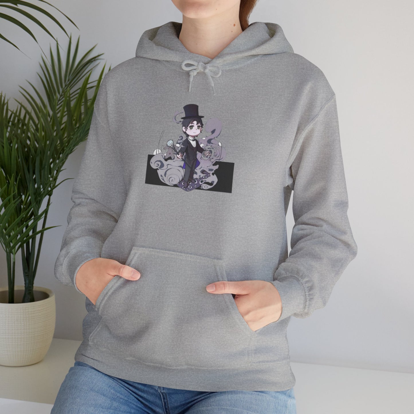 Anime Lord of Mysteries Klein Moretti Chibi Magician Gray Hoodie