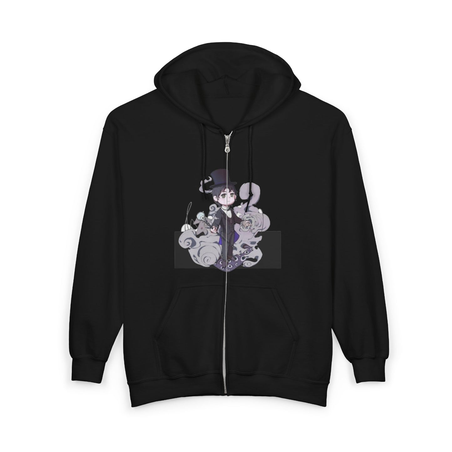 Anime Lord of Mysteries Klein Moretti Chibi Magician Black Zipper Hoodie