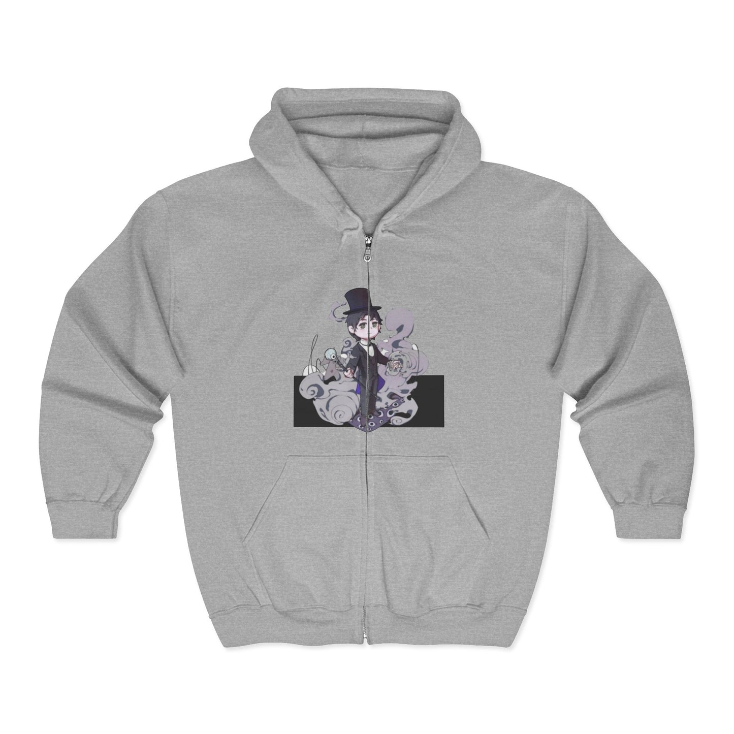 Anime Lord of Mysteries Klein Moretti Chibi Magician Gray Zipper Hoodie