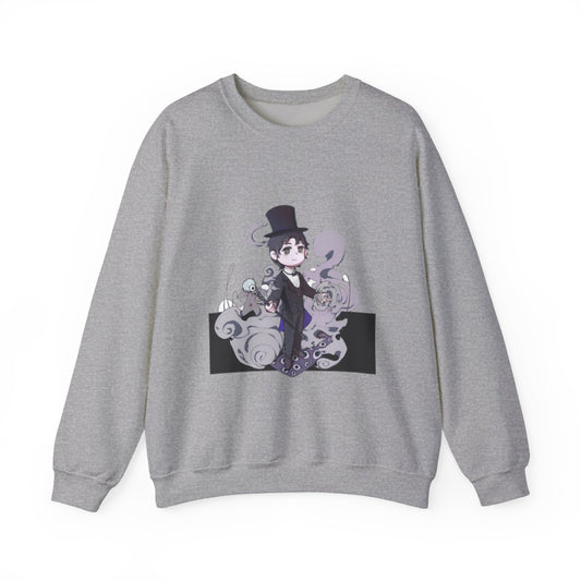 Anime Lord of Mysteries Klein Moretti Chibi Magician Gray Sweatshirt