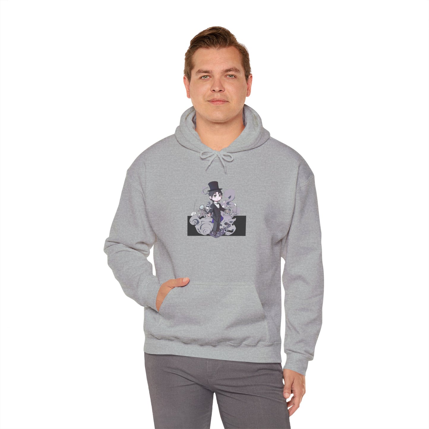 Anime Lord of Mysteries Klein Moretti Chibi Magician Gray Hoodie