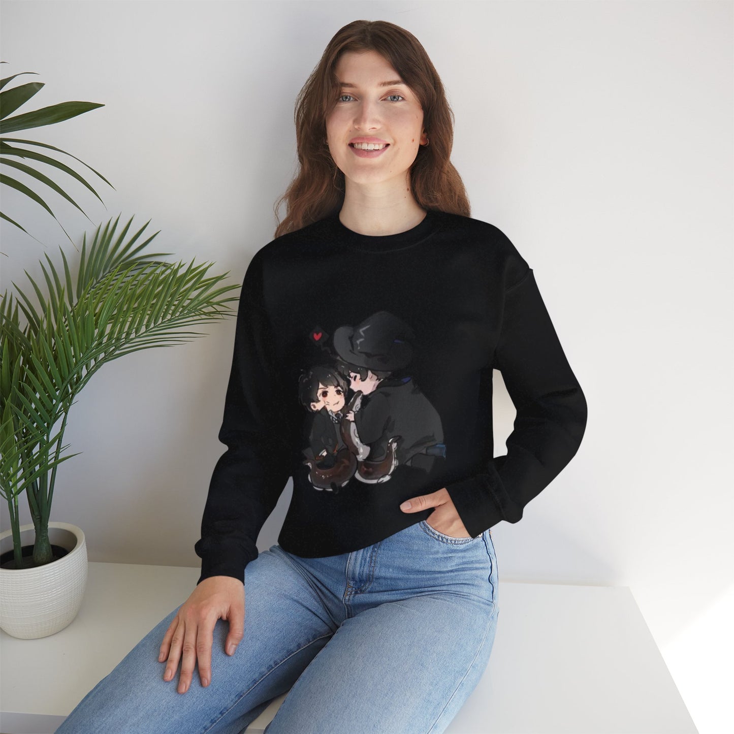 Anime Lord of Mysteries Chibi Duo Black Sweatshirt