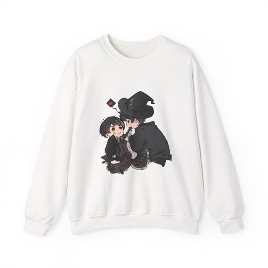 Anime Lord of Mysteries Chibi Duo White Sweatshirt