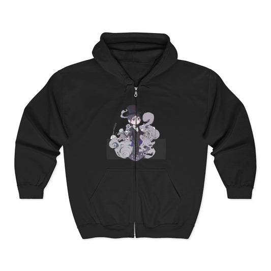 Anime Lord of Mysteries Klein Moretti Chibi Magician Black Zipper Hoodie