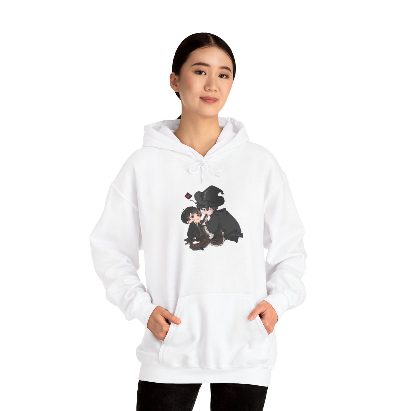Anime Lord of Mysteries Chibi Duo White Hoodie