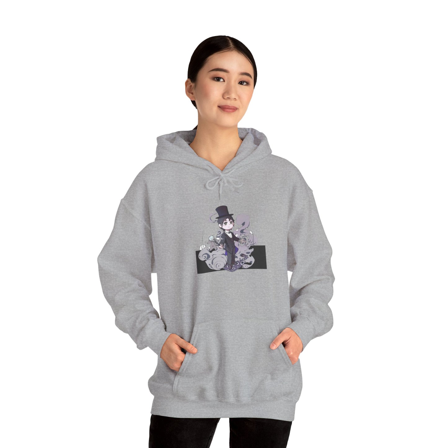 Anime Lord of Mysteries Klein Moretti Chibi Magician Gray Hoodie