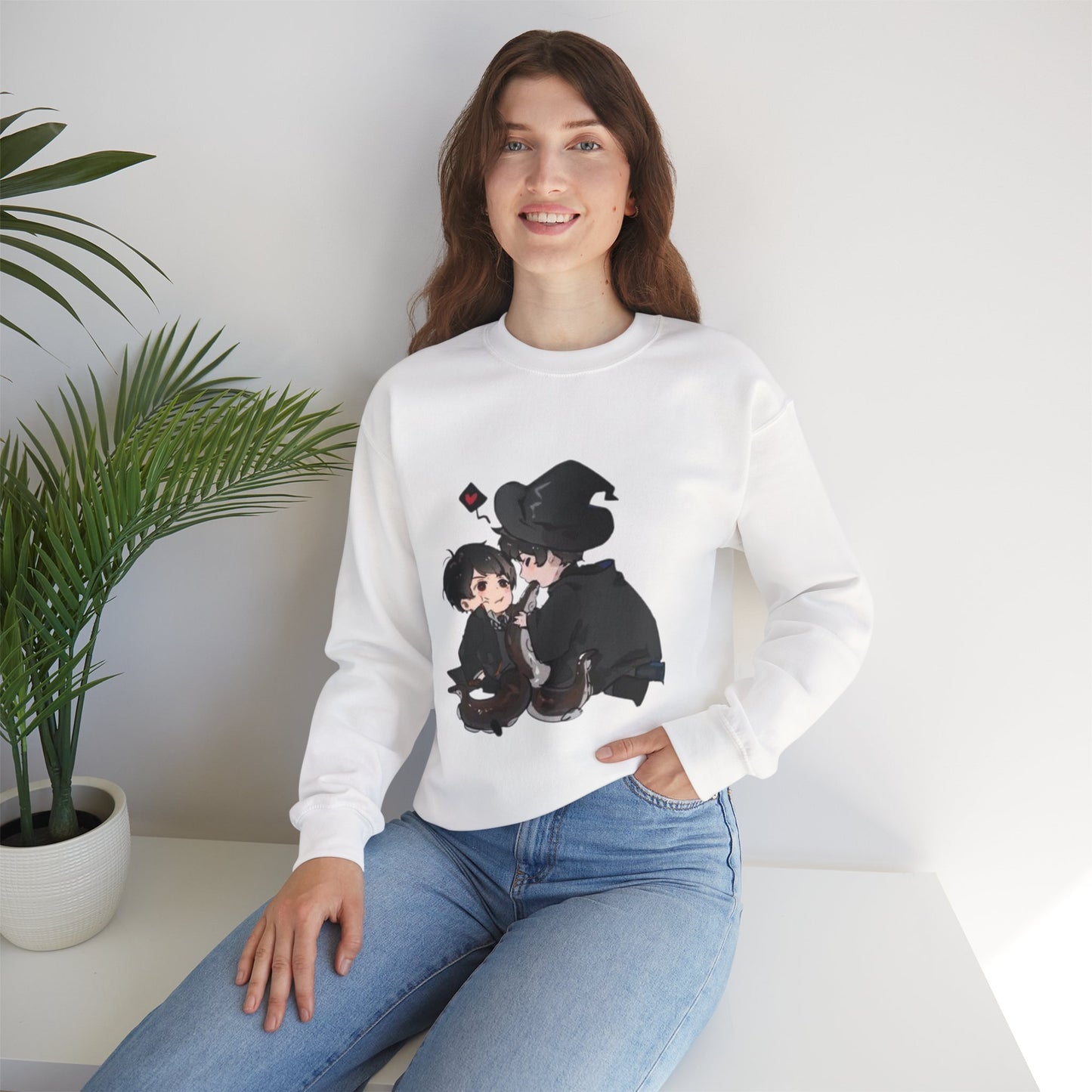 Anime Lord of Mysteries Chibi Duo White Sweatshirt
