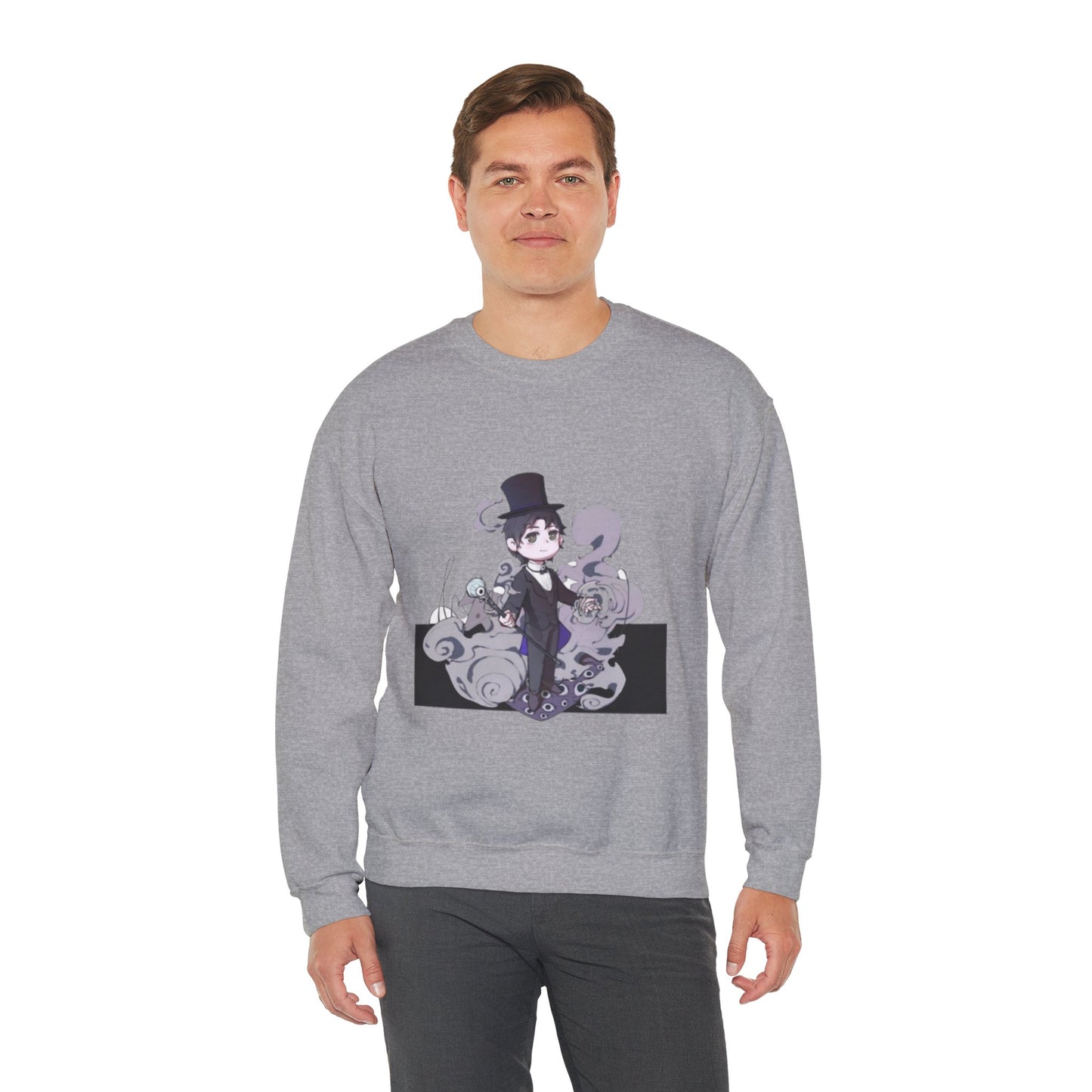 Anime Lord of Mysteries Klein Moretti Chibi Magician Gray Sweatshirt
