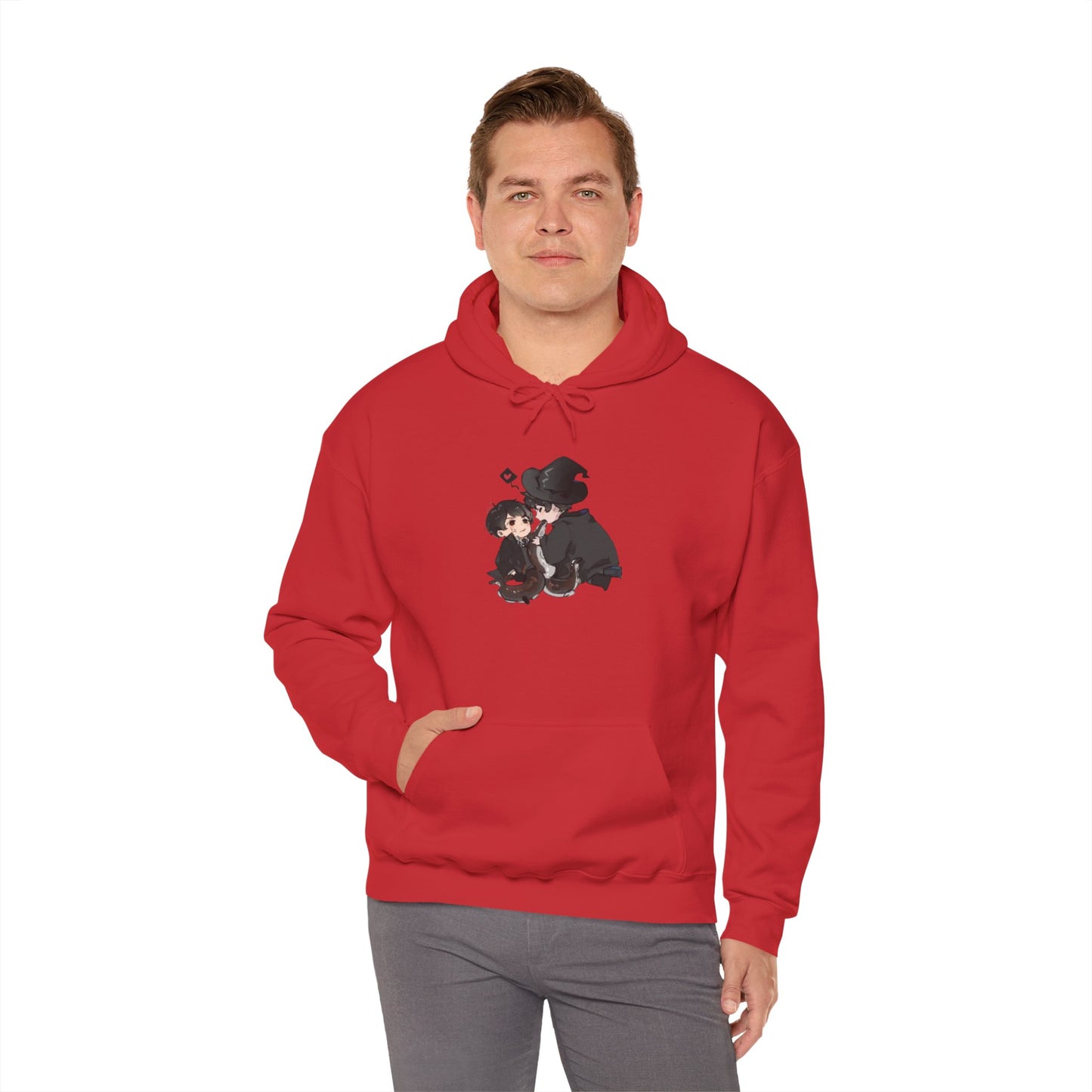 Anime Lord of Mysteries Chibi Duo Red Hoodie