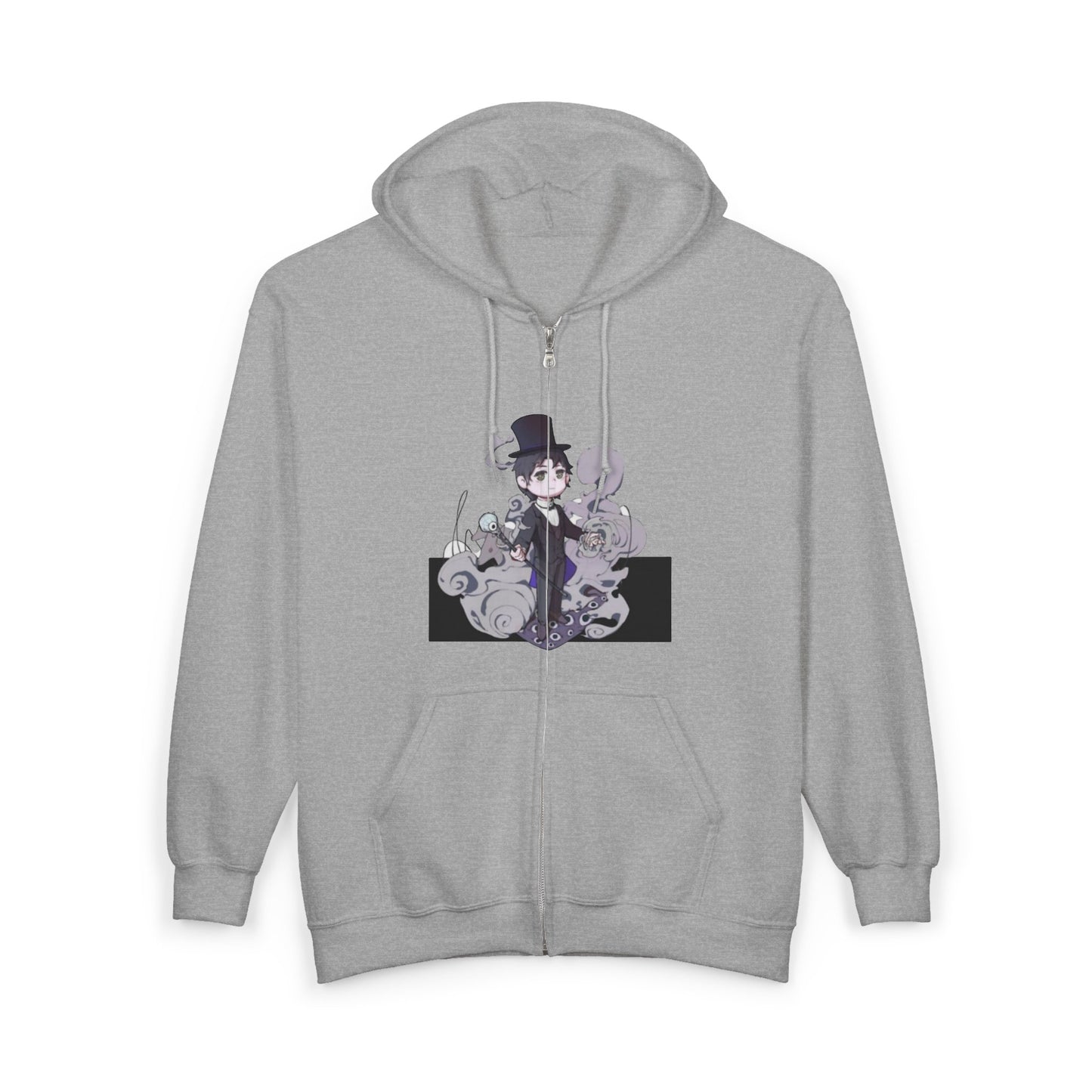 Anime Lord of Mysteries Klein Moretti Chibi Magician Gray Zipper Hoodie
