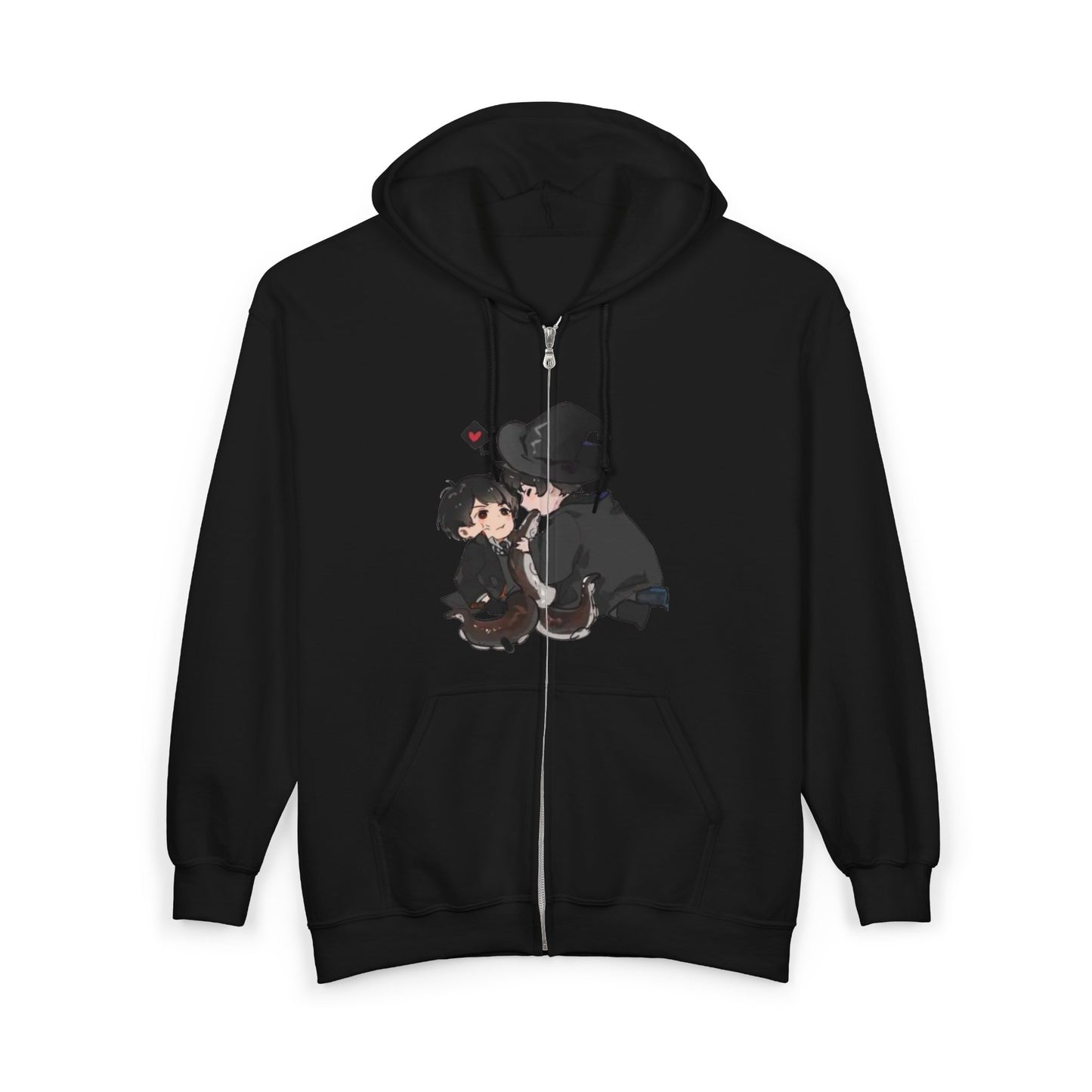 Anime Lord of Mysteries Chibi Duo Black Zipper Hoodie