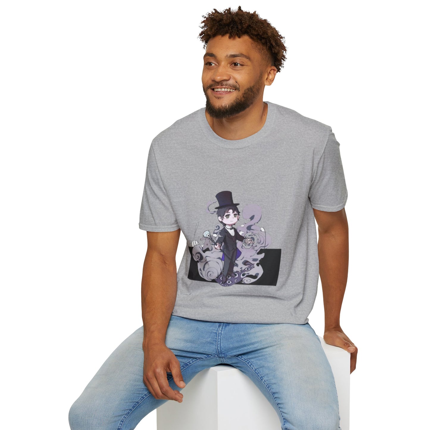 Anime Lord of Mysteries Klein Moretti Chibi Magician Gray T-Shirt