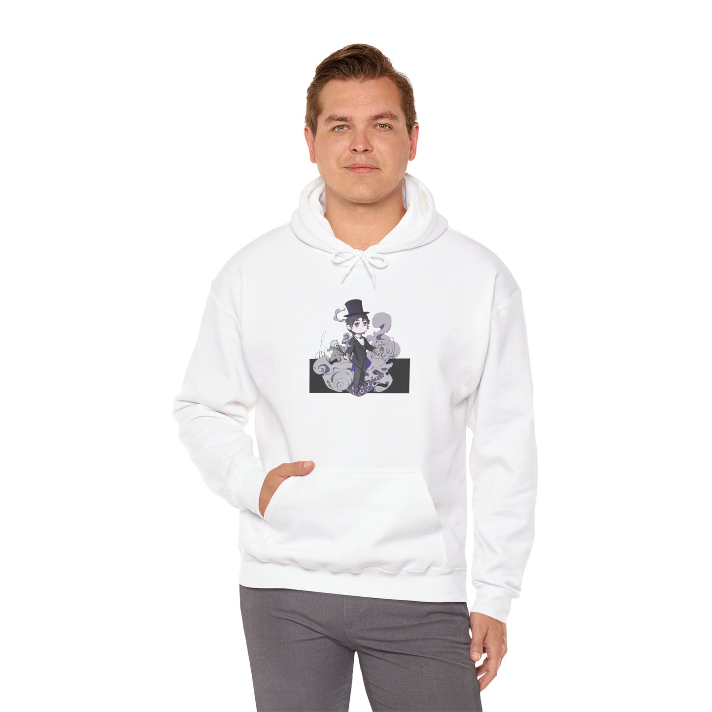Anime Lord of Mysteries Klein Moretti Chibi Magician White Hoodie