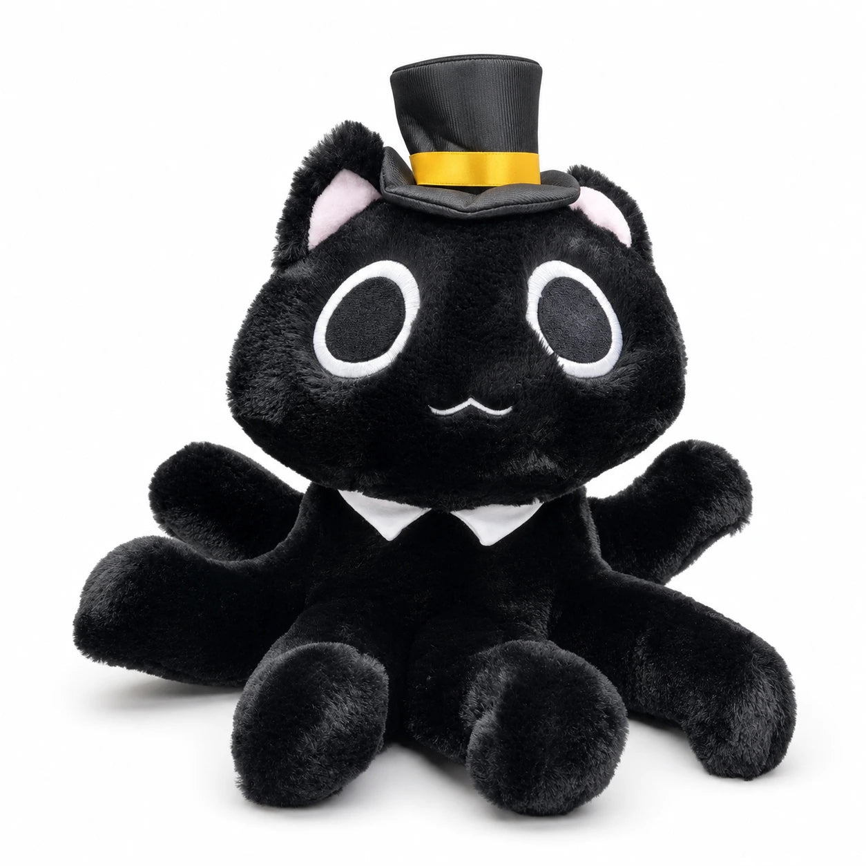 Lord of Mysteries Black Cat Top Hat Sitting Plush Doll