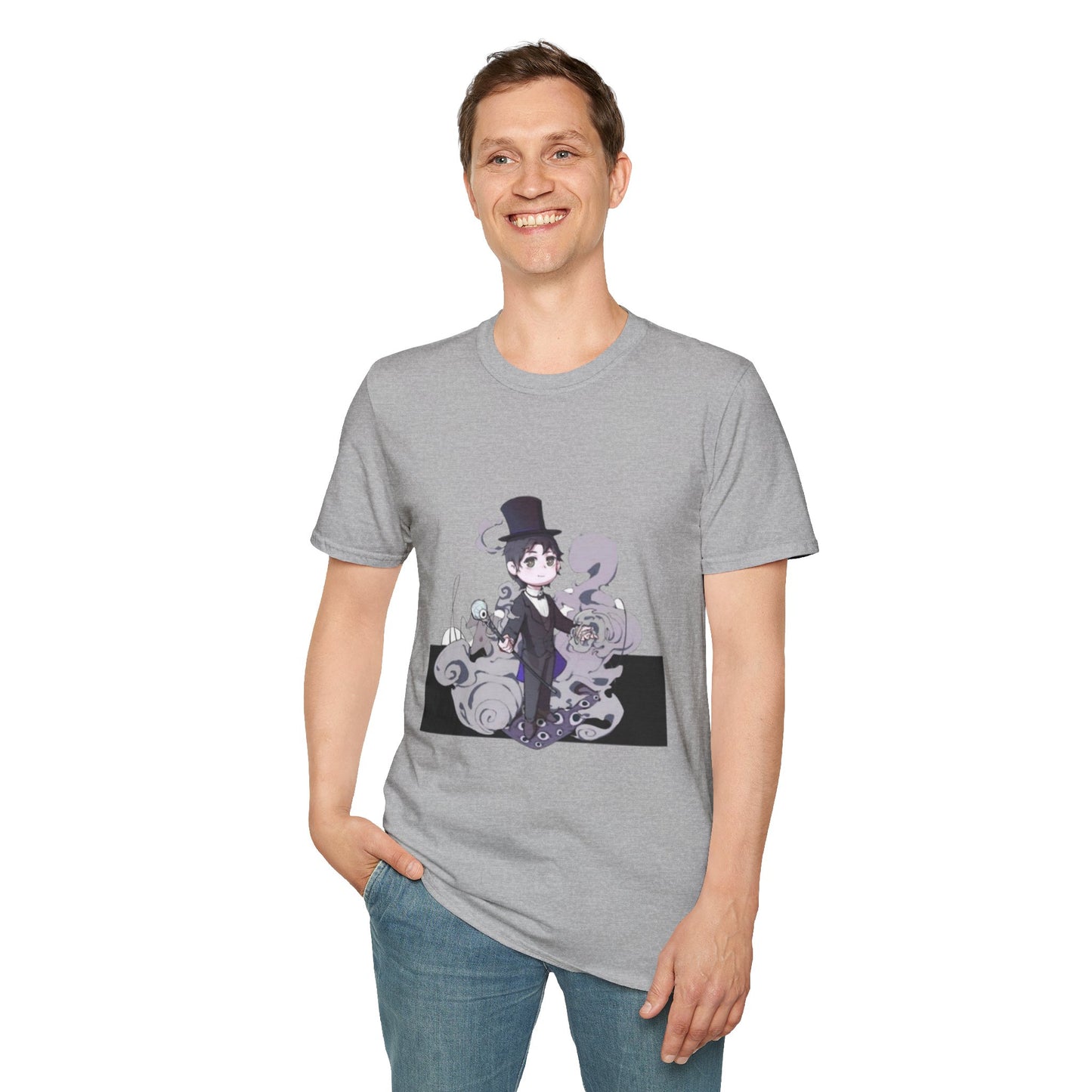 Anime Lord of Mysteries Klein Moretti Chibi Magician Gray T-Shirt
