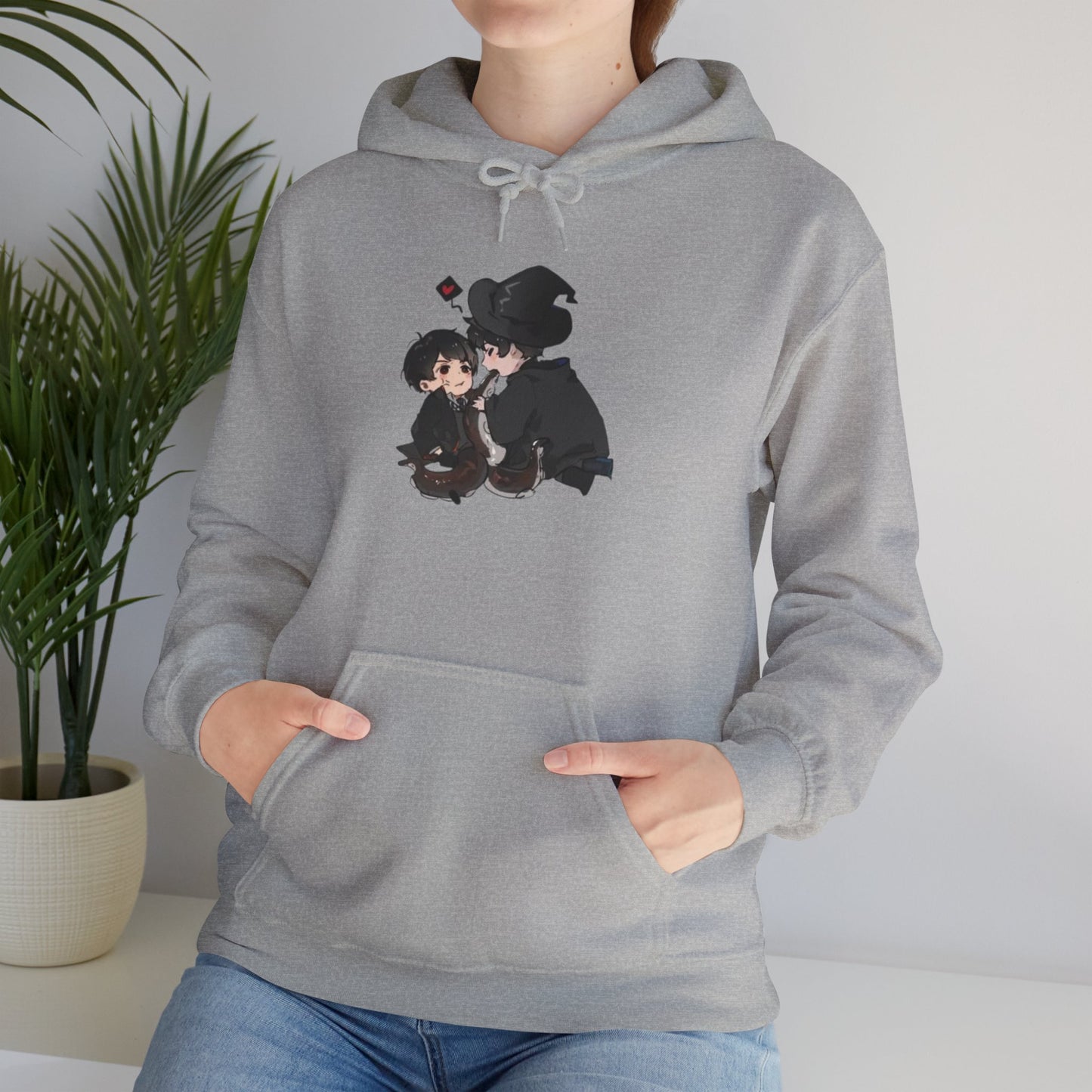 Anime Lord of Mysteries Chibi Duo Gray Hoodie