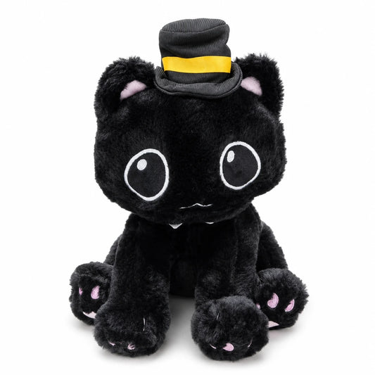 Lord of Mysteries Black Cat Top Hat Plush Doll