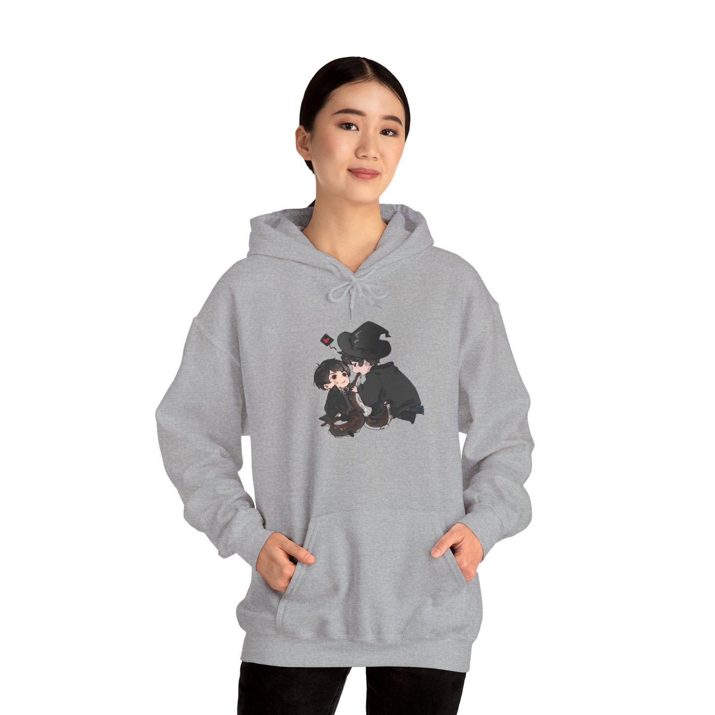 Anime Lord of Mysteries Chibi Duo Gray Hoodie