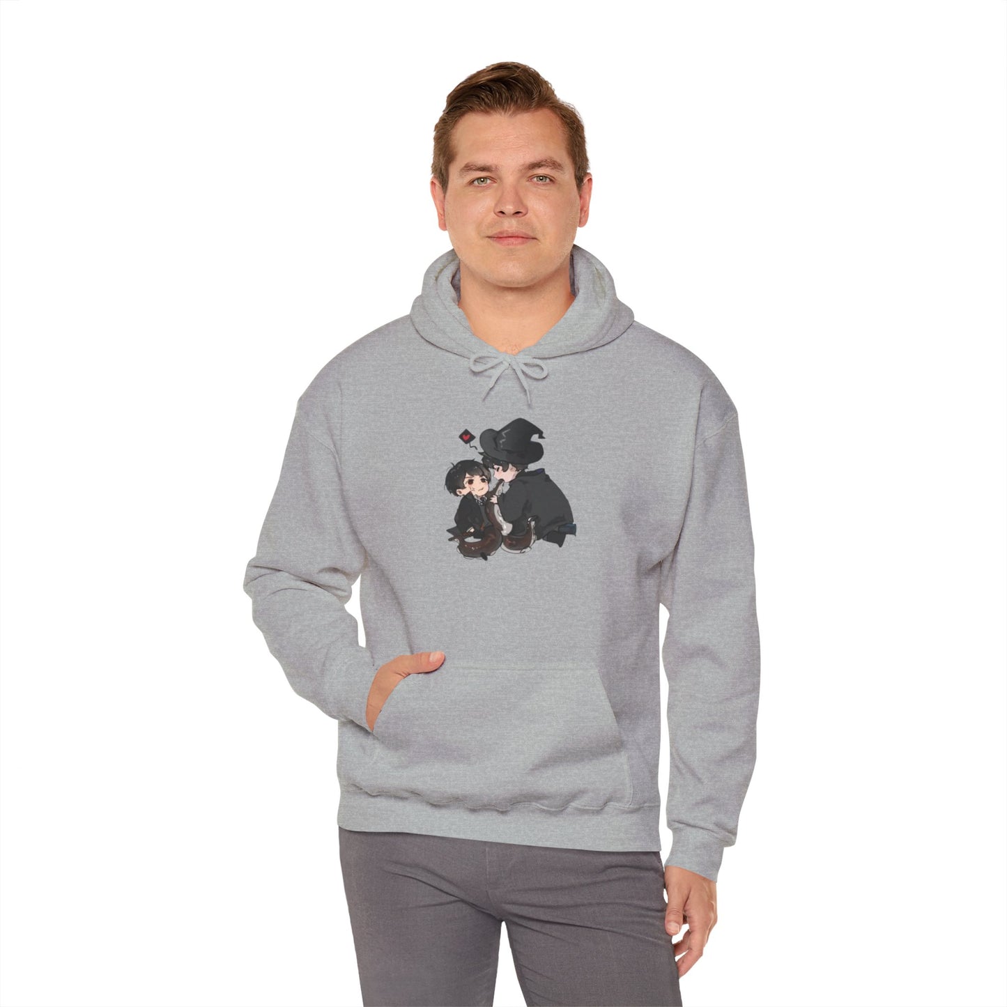 Anime Lord of Mysteries Chibi Duo Gray Hoodie