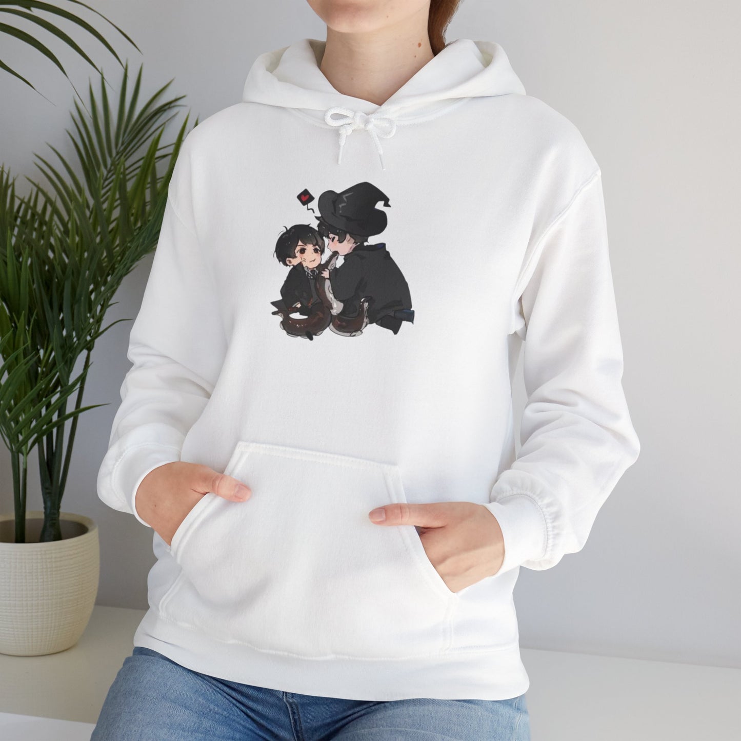 Anime Lord of Mysteries Chibi Duo White Hoodie