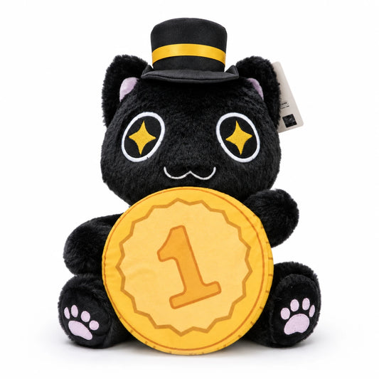 Lord of Mysteries Black Cat Gold Coin Plush Doll