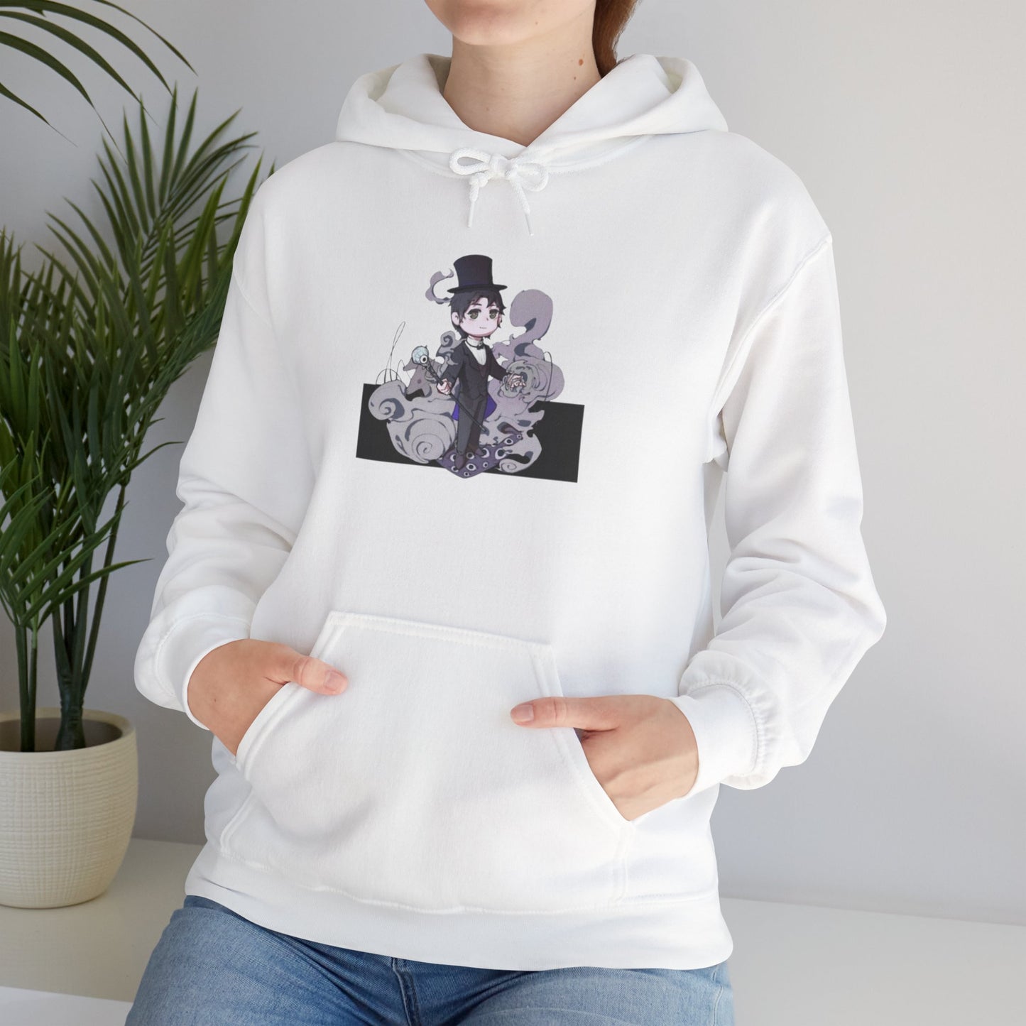 Anime Lord of Mysteries Klein Moretti Chibi Magician White Hoodie