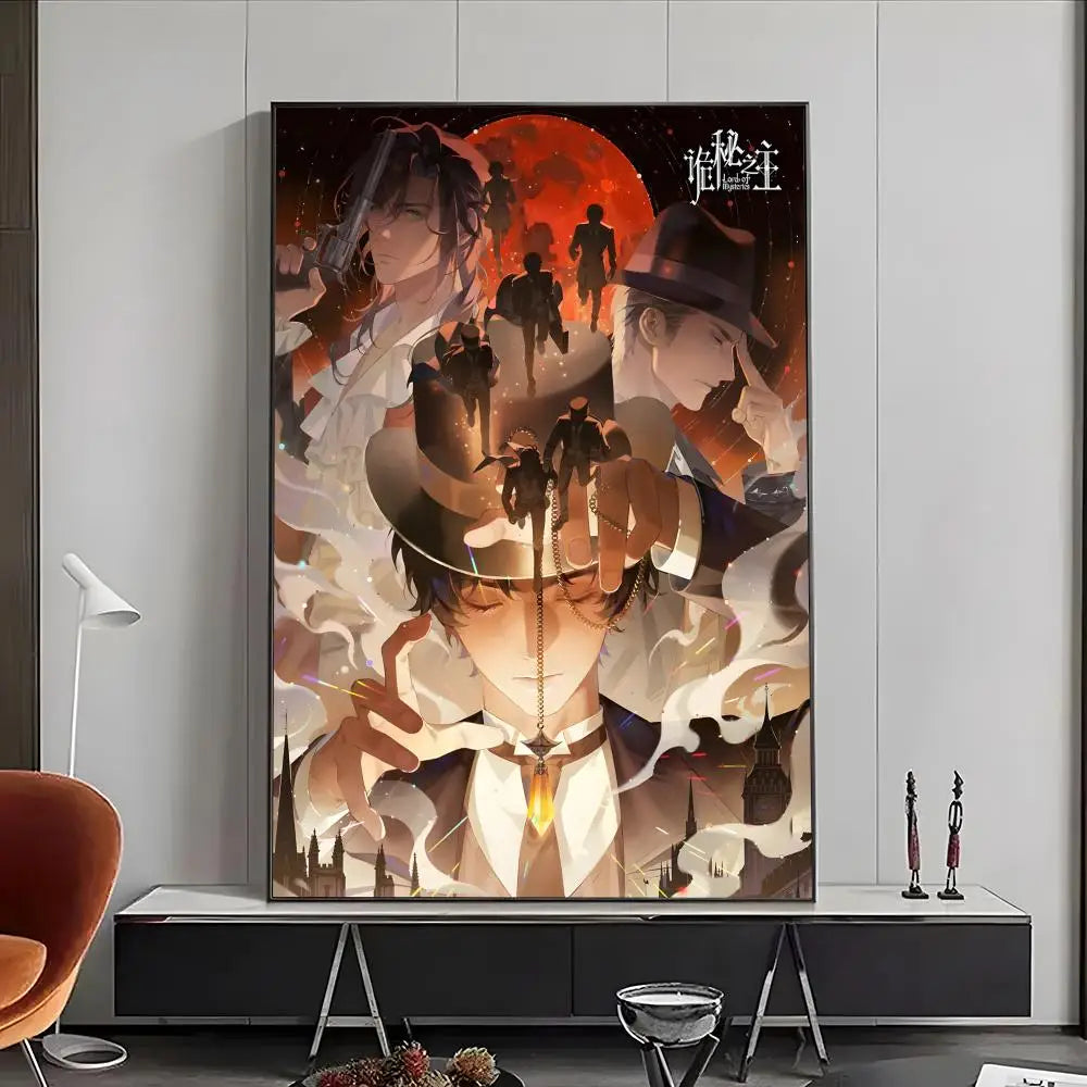 Lord of Mysteries Klein Moretti Red Moon Tarot Club Wall Art Poster