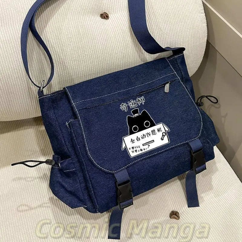 Lord of Mysteries Blue Cartoon Messenger Crossbody Bag