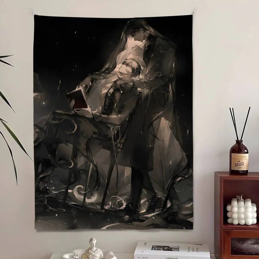 Lord of the Mysteries Black Veil Tapestry – Klein Moretti & The Fool