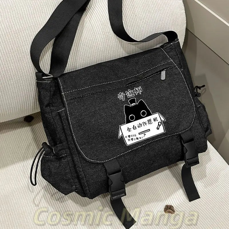 Lord of Mysteries Black Cartoon Messenger Crossbody Bag