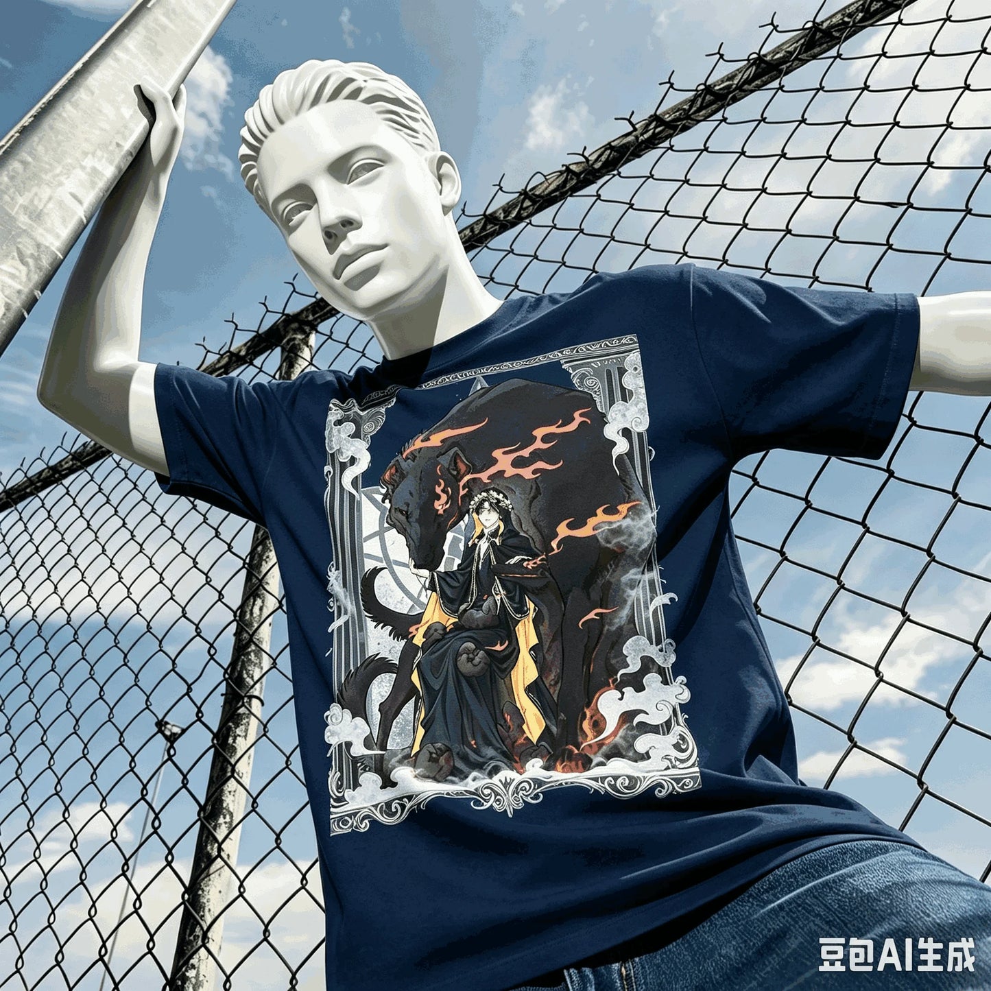 Lord of Mysteries Klein Moretti The Fool Navy Blue T Shirt
