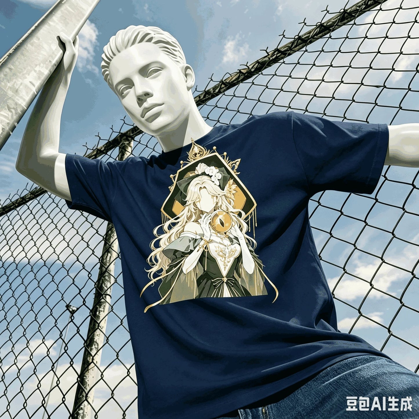 Lord of Mysteries Audrey Hall Miss Justice Navy Blue T Shirt