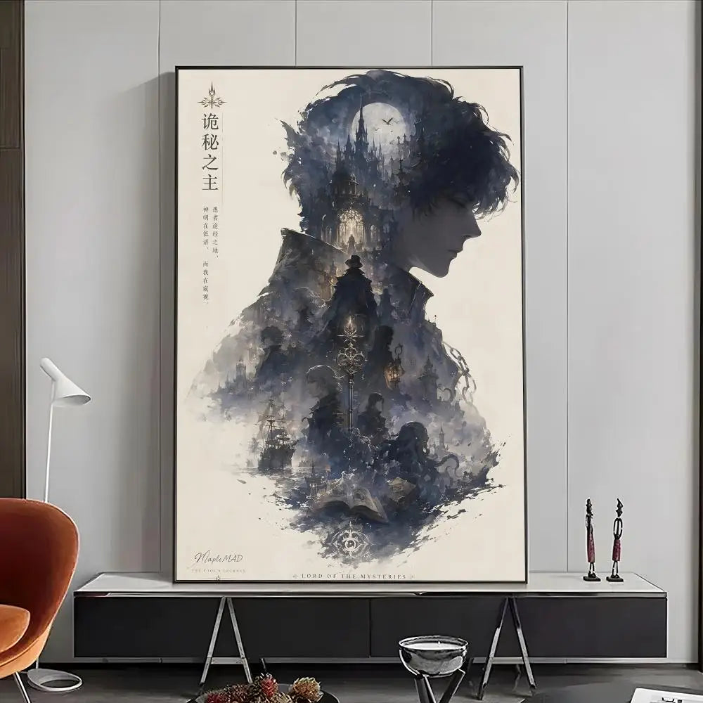 Lord of Mysteries Klein Moretti Gothic City Wall Art Poster