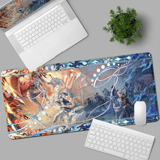 Lord of the Mysteries Anime Mouse Pad – Fire vs Ice Battle