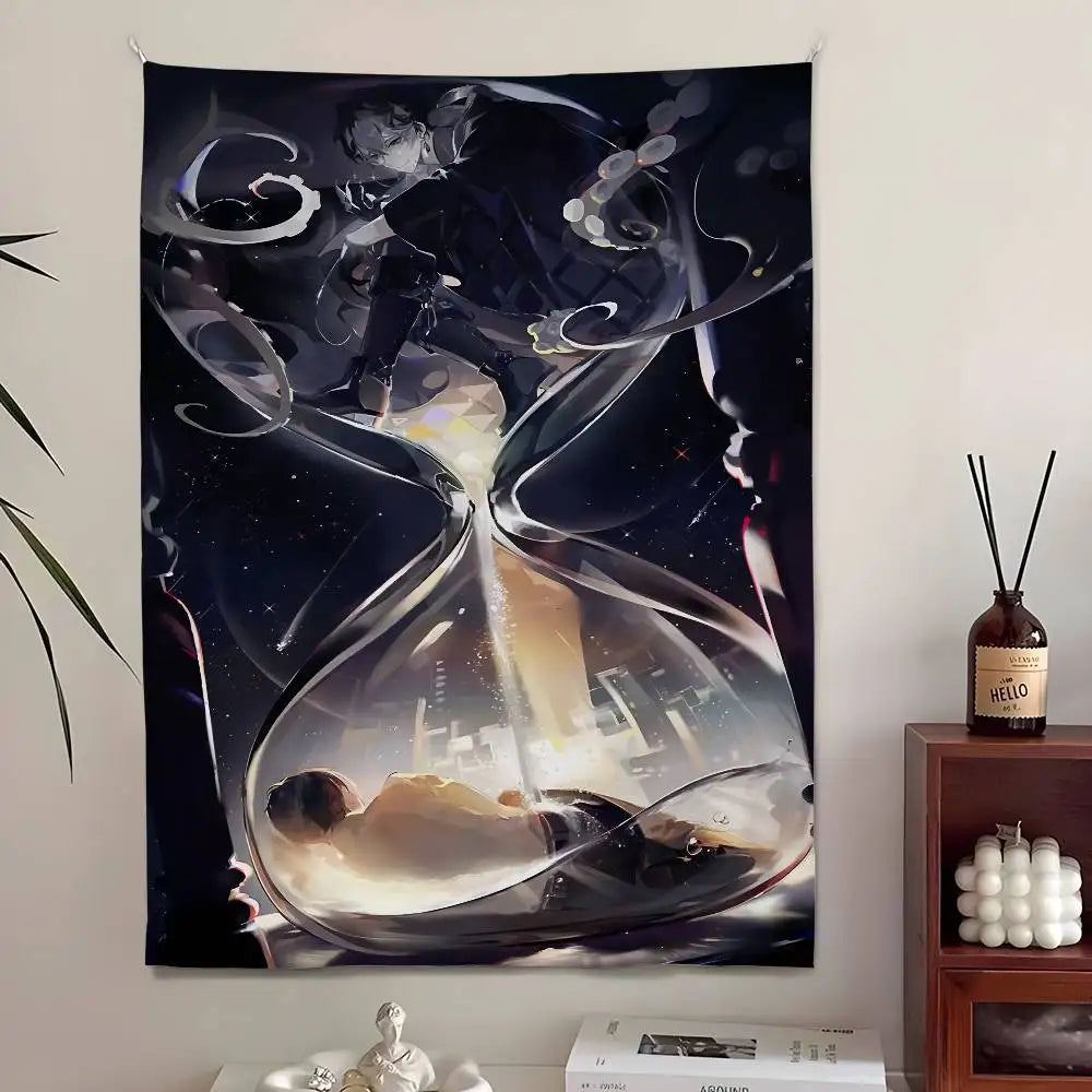 Lord of the Mysteries Hourglass Tapestry – Klein Moretti Fantasy Tapestry