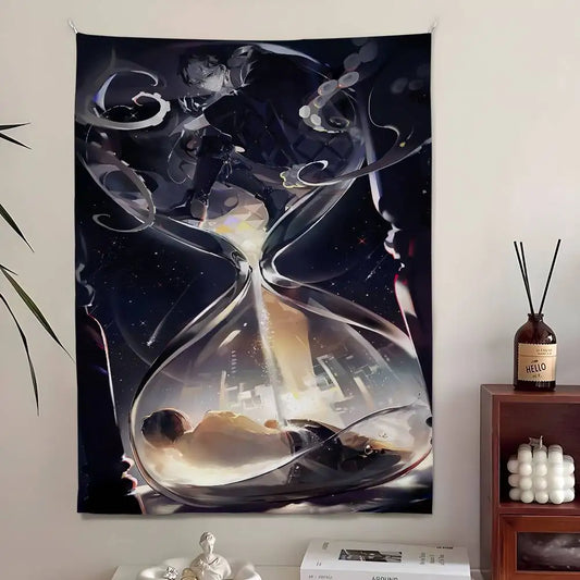 Lord of the Mysteries Hourglass Tapestry – Klein Moretti Fantasy Tapestry