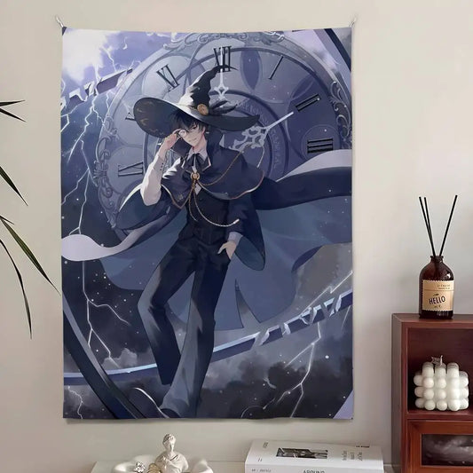 Lord of the Mysteries Amon Tapestry – Trickster Wizard Fantasy Tapestry