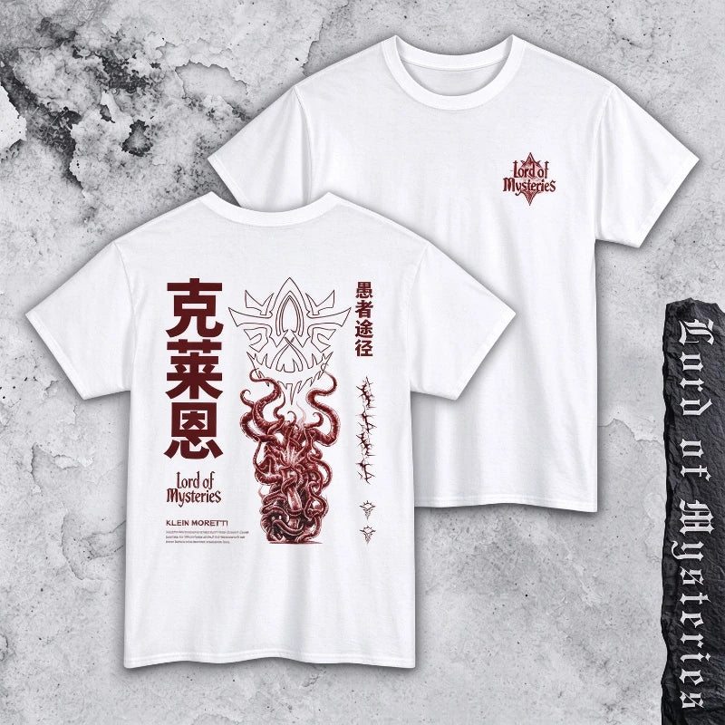 Lord of the Mysteries Klein Moretti Occult Symbol White T-Shirt